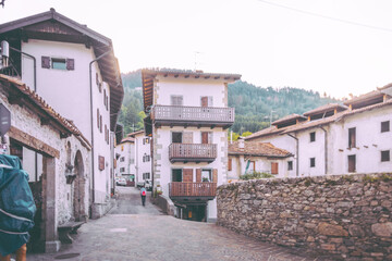 Fototapeta na wymiar Traveling across Italy and the Dolomites