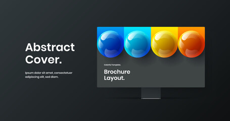 Isolated website screen vector design concept. Simple display mockup web banner layout.