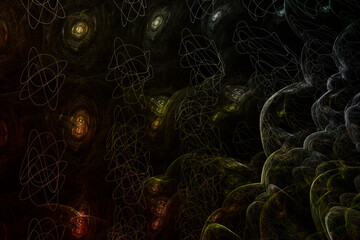 Abstract background shape design template, futuristic background, art shape pattern, Multicolour wall background. colourful textured. Transparent lines and spots. Texture backdrop. Abstract background