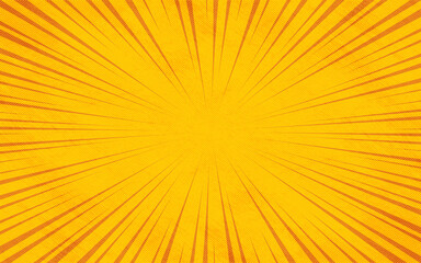 Pop art Yellow sun burst comic zoom colorful halftone vintage backdrop for comic superhero text