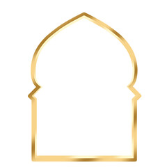 Gold frame islamic