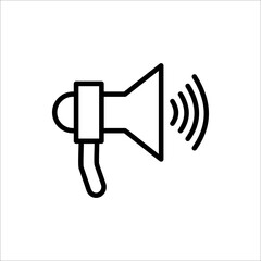 Megaphone icon vector on white background