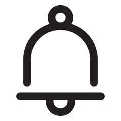 Notification line icon. Bell or alarm Social Media element Vector illustration