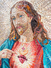 Mosaic portrait of Jesus Christ