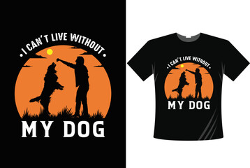 t shirt design with dog