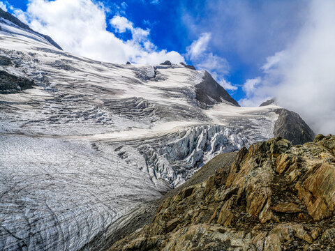 Steingletscher Sustenpass Schweizer Alpen Luftaufnahmen