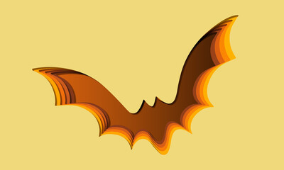 Happy Halloween Paper Art Style