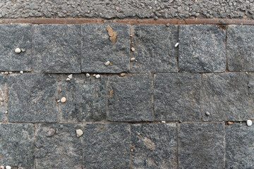 Top view of paving slabs as a background