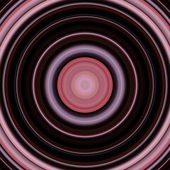 Pink and black concentric circles, vibrant colors, simple abstract background