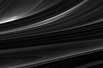Abstract monochrome wave background. Black and grey colors. 3d illustration,3D rendering.
