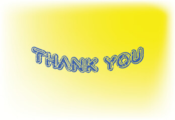 Thank you letter logo and sticker design template