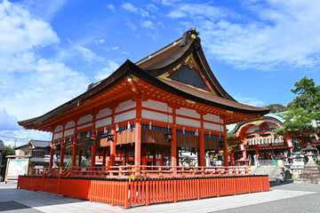 9月に参拝した京都市伏見稲荷大社の外拝殿