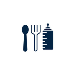 feeding bottle icon. Simple element illustration. feeding bottle concept outline symbol design.