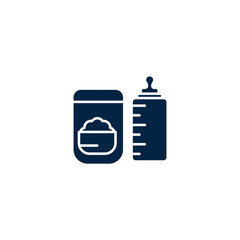 feeding bottle icon. Simple element illustration. feeding bottle concept outline symbol design.