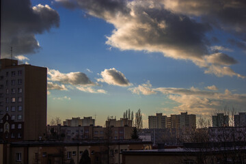 The landscape of midtown somewhere in Poland