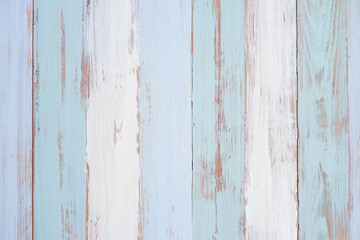 Old vintage white and light blue wood texture for backgrounds
