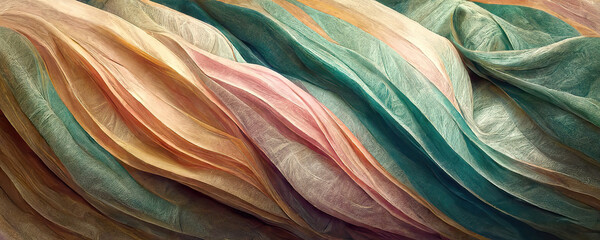 Abstract organic shapes lines waves panorama background wallpaper