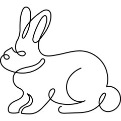rabbit lined animal