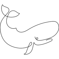 whale lined animal