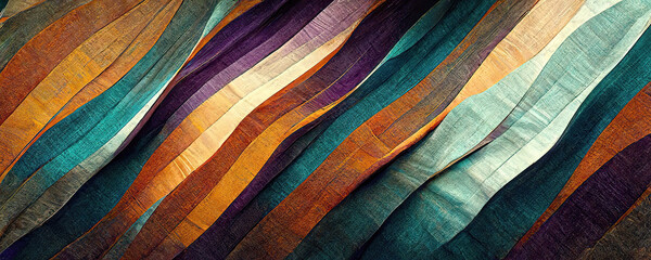 Abstract organic shapes lines waves panorama background wallpaper