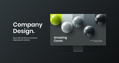 Clean banner vector design illustration. Simple computer display mockup website template.