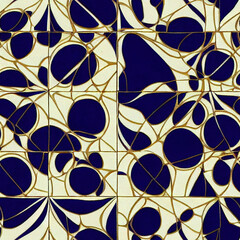 Beautiful tiles collection with multiple culture reference - obrazy, fototapety, plakaty
