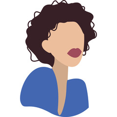 woman abstract portrait character