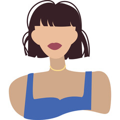 woman abstract portrait character