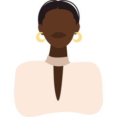 woman abstract portrait character