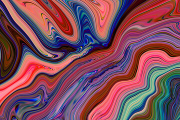 Marble ink colorful. multicolored marble pattern texture abstract background. can be used for background or wallpaper