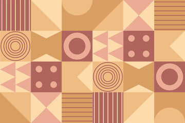 Geometric background. Design for banner, template, social media, cover, print etc. Vector illustration