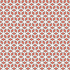 Modern stylish vector seamless geometric pattern design for printing and textile. Elegant repeat texture background of hexagons and rhombus shapes