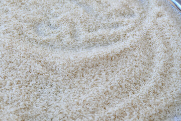 large rice,rice for making pilaf close-up,baldo rice,