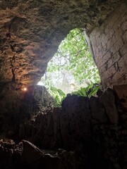 inside the cave