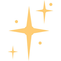 sparkle star shiny decoration clipart