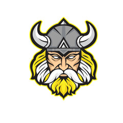 viking warrior head mascot