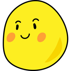 Obraz premium slightly smiling face emoji