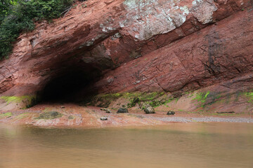 View of the St. Martin's Sea Caves, Canada