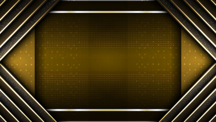 golden frame background, with shiny texture decoration, luxury and elegant background template