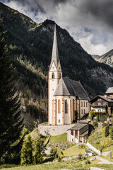 Fototapeta na wymiar church in mountains