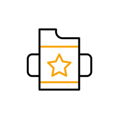 Sippy cup icon. Simple element illustration. Sippy cup concept outline symbol design.