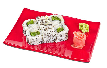 japan vegetarian roll with nori