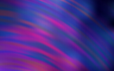 Dark Purple, Pink vector backdrop with bent lines.