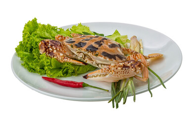 Raw red crab