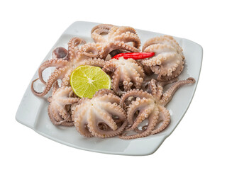 Boiled octopus