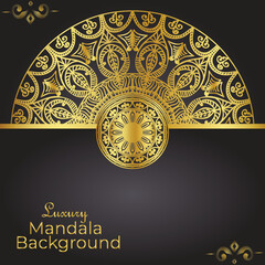 Luxury mandala background design template 