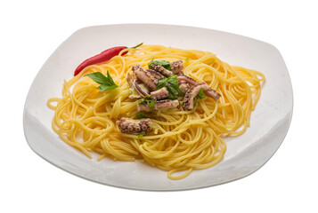 Pasta with octopus