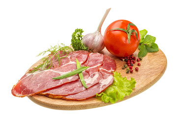 Bacon with vegetables