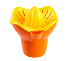 Orange plastic lemon squeezer