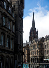 architecture of old town in Edinbourgh